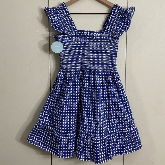 Hill House The Elizabeth Nap Dress in Blue Basketweave/Size M - Picture 3 of 16